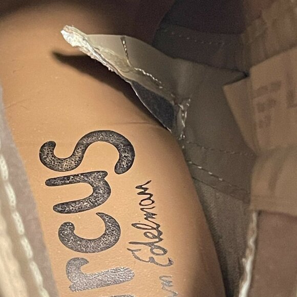 Circus By Sam Edelman Size 6.5M Tan Faux Suede Ankle Boots With Fringe Detail - Picture 8 of 11